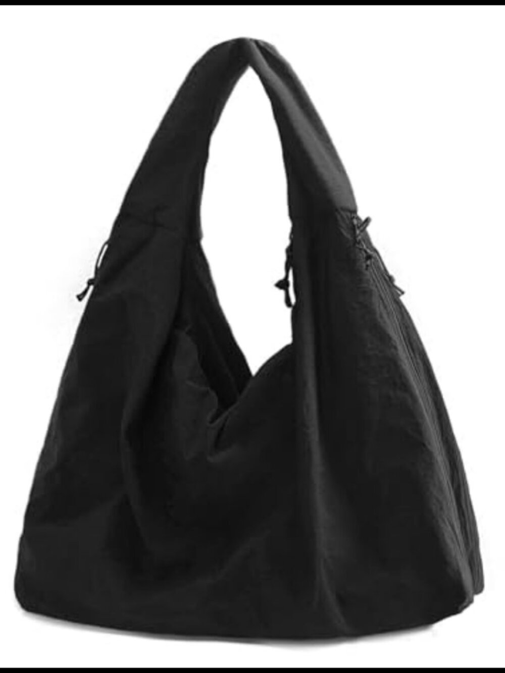 Large Nylon Hobo Bag Crescent Shoulder Bag Vintage Tote Casual Shopper Handbag
